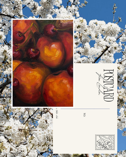 Peaches & Cherries Post Card