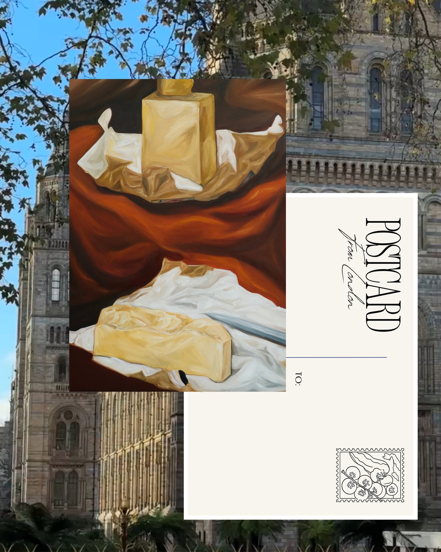 Stack Of Butter Post Card